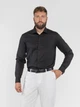 Сорочка чоловіча чорного кольору з легкої бавовняної тканини Arber EVENING SHIRT 41 зріст 4 чорний (M05.02.02.511) - зображення 2