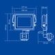 Прожектор NORTE Spotlight 10W IP65 6500К с датчиком движения (1-NSP-1221) - изображение 5