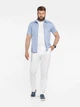 Сорочка чоловіча блакитна з бавовни Arber RALPH Jersey SS XXL зріст 6 блакитний (M14.25.23.521) - зображення 1
