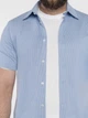 Сорочка чоловіча блакитна з бавовни Arber RALPH Jersey SS XXL зріст 6 блакитний (M14.25.23.521) - зображення 4