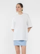 Футболка жіноча W13.14.00.510 біла з тонкого бавовняного джерсі Arber T-shirt oversize W2 S білий (W13.01.00.610) - изображение 2