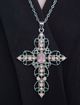 Ланцюжок із кулоном ажурний хрест Fashionn Jewerly зі стразами рожевий колір у корейському готичному стилі y2k аніме (SVS) - зображення 5
