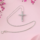 Ланцюжок із хрестиком Fashion Jewerly в стилі Тіффані покриття срібло 925 хрестик на шию жіночий сріблястий (SVS) - зображення 3