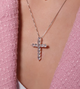Ланцюжок із хрестиком Fashion Jewerly в стилі Тіффані покриття срібло 925 хрестик на шию жіночий сріблястий (SVS) - зображення 5