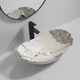 Раковина накладная MIXXUS PREMIUM WAVE-0106 MARBLE 620х360х160mm (MP6560) - изображение 3