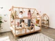 Дитяче ліжко будиночок Монтессорі BUSY WOOD на ніжках Модель 2 160x80 см натуральне дерево - зображення 5
