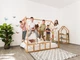 Детская кровать домик Монтессори BUSY WOOD напольная Модель 2 190х80 см натуральное дерево - изображение 3