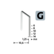 Скоби плоскі NOVUS G тип 11, 6 мм, 600 шт - зображення 2