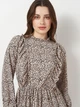 Платье мини осеннее женское Reserved 1096P-02X XS Кремовое (5904684138781) - изображение 4