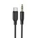 Аудіокабель BOROFONE BL18 Type-C silicone digital audio conversion cable Black (6941991101069) - зображення 4
