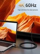 Кабель UGREEN MM142 USB-C to HDMI Male to Male Cable Aluminum Shell 1.5m (Gray Black)(UGR-50570) (UGR-50570) - изображение 2