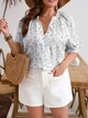 Блузка женская SHEIN GD-00202546 3XL Зеленая (DN3012300104772) - изображение 4