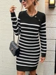 Сукня в'язана міді осіння тепла жіноча SHEIN GD-00197964 L Чорна (DN3012300089734) - зображення 6
