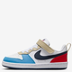 Дитячі кеди для хлопчика Nike Court Borough Low Recraft (PS) DV5457-124 32 (1Y US) Білі з синім і червоним (197859919116) - зображення 3