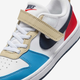 Дитячі кеди для хлопчика Nike Court Borough Low Recraft (PS) DV5457-124 31.5 (13.5C US) Білі з синім і червоним (197859892013) - зображення 6