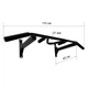 Турнік настінний Wide Pro 2 Newt NE-TR-17B чорний - изображение 2