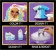 Кукла Рейнбоу Хай Раскрась и создай Куклу сам Фиолетовые глаза Rainbow High DIY Color & Create MGA - изображение 2