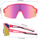 Okulary rowerowe Rockbros UV400 Pink (5907769373169) - obraz 3