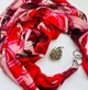 Дизайнерська хустка My Scarf "Серце красуні" прикрашена коралом - изображение 3