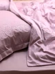 Комплект постільної білизни Cozy рожевий з вишитими півоніями в тон Односпальний 140*200 см, простирадло 130*240 без резинки - изображение 1