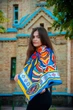 Дизайнерська яскрава хустка "Берігня" MyScarf 90 на 90 см - изображение 6
