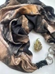 Дизайнерська хустка My Scarf "Тайна ніч" 90 на 90 см прикрашена агатом - изображение 2