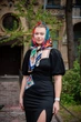 Хустка дизайнерська My Scarf "Украінська абетка" 90x90 см - изображение 1