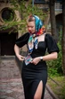 Хустка дизайнерська My Scarf "Украінська абетка" 90x90 см - изображение 4