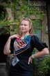 Хустка дизайнерська My Scarf "Украінська абетка" 90x90 см - изображение 5