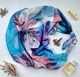 Дизайнерська хустка My Scarf "Блакита бабка кохання" 90 на 90 см прикрашена амазонітом - изображение 3