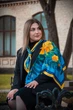 Дизайнерська яскрава хустка "Квіти України" MyScarf 90 на 90 см - изображение 2