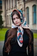 Велика дизайнерська хустка My Scarf "Косові мотиви" 90 на 90 см - изображение 12