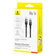 Кабель Baseus Discolor Series USB-C – USB-C, 1 м, чорний (P10374902111-00), швидка зарядка та передача даних - зображення 5