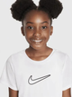 Підліткова футболка для дівчинки Nike G Nk Df One Std SS Top Hbr FZ5600-100 158-170 XL Біла (197596830088) - зображення 4