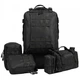 Рюкзак тактический военный с подсумками 55 л Tactical Backpack B08 Чёрный - изображение 6