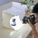 Световой Лайт бокс с 2x LED подсветкой для предметной макросъемки Мини фотостудия белый и черный фон 30 х 30 см - изображение 6
