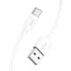 Дата кабель Hoco X87 Magic silicone USB to Type-C (1m) White - зображення 4