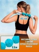 Ролик массажный для йоги Massage stick AND 5284 3 шарика ПП ПВХ 41 см - изображение 4