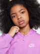 Bluza rozpinana z kapturem dziewczęca Nike G Nsw Fz Hdy Jsy Lbr FN8595-532 122-128 XS Jasnofioletowa (197859839674) - obraz 4