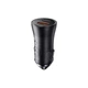 Автомобільний зарядний пристрій Baseus Golden Contactor Max Dual Fast Charger Car Charger U+C 60W Dark Gray - зображення 3