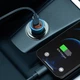 Автомобильное зарядное устройство Baseus Golden Contactor Max Dual Fast Charger Car Charger U+C 60W Blue - изображение 7