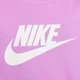Дитяча футболка для дівчинки Nike G Nsw Tee Crop Futura Hbr FZ5548-532 122-128 XS Світло-фіолетова (197602749175) - зображення 5