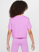 Дитяча футболка для дівчинки Nike G Nsw Tee Crop Futura Hbr FZ5548-532 122-128 XS Світло-фіолетова (197602749175) - зображення 2
