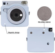 Чехол для фотокамеры FujiFilm INSTAX SQUARE SQ 1 голубой - изображение 4