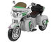 Motor na akumulator dla dzieci Lean Toys Goldwing NEL-R1800GS Trójkołowy Szary (5904665995198) - obraz 6