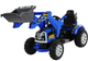 Traktor na akumulator Lean Toys z łyżką Niebieski (5908275995814) - obraz 1
