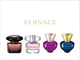 Zestaw miniaturek damskich Versace Miniatures Woda toaletowa Crystal Noir 5 ml + Woda toaletowa Bright Crystal 5 ml + Woda perfumowana Dylan Purple 5 ml + Woda perfumowana Dylan Blue Pour Femme 5 ml (8011003887576) - obraz 1