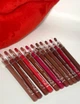 Набор матовых карандашей для губ помада-карандаш Flormar Matte Color Lipstick карандаши для макияжа нюдовые оттенки с точилкой подарочный набор профессиональный косметические карандашики деревянные с точилкой с кремовой текстурой контур губам 12 шт - изображение 9