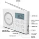 Радиоприемник карманный с аккумулятором 1200 мАч AIBEN C5S White (00-0001366) - изображение 2