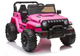 Samochód elektryczny dla dzieci Lean Toys Jeep CH9956 Różowy (5903802450729) - obraz 2